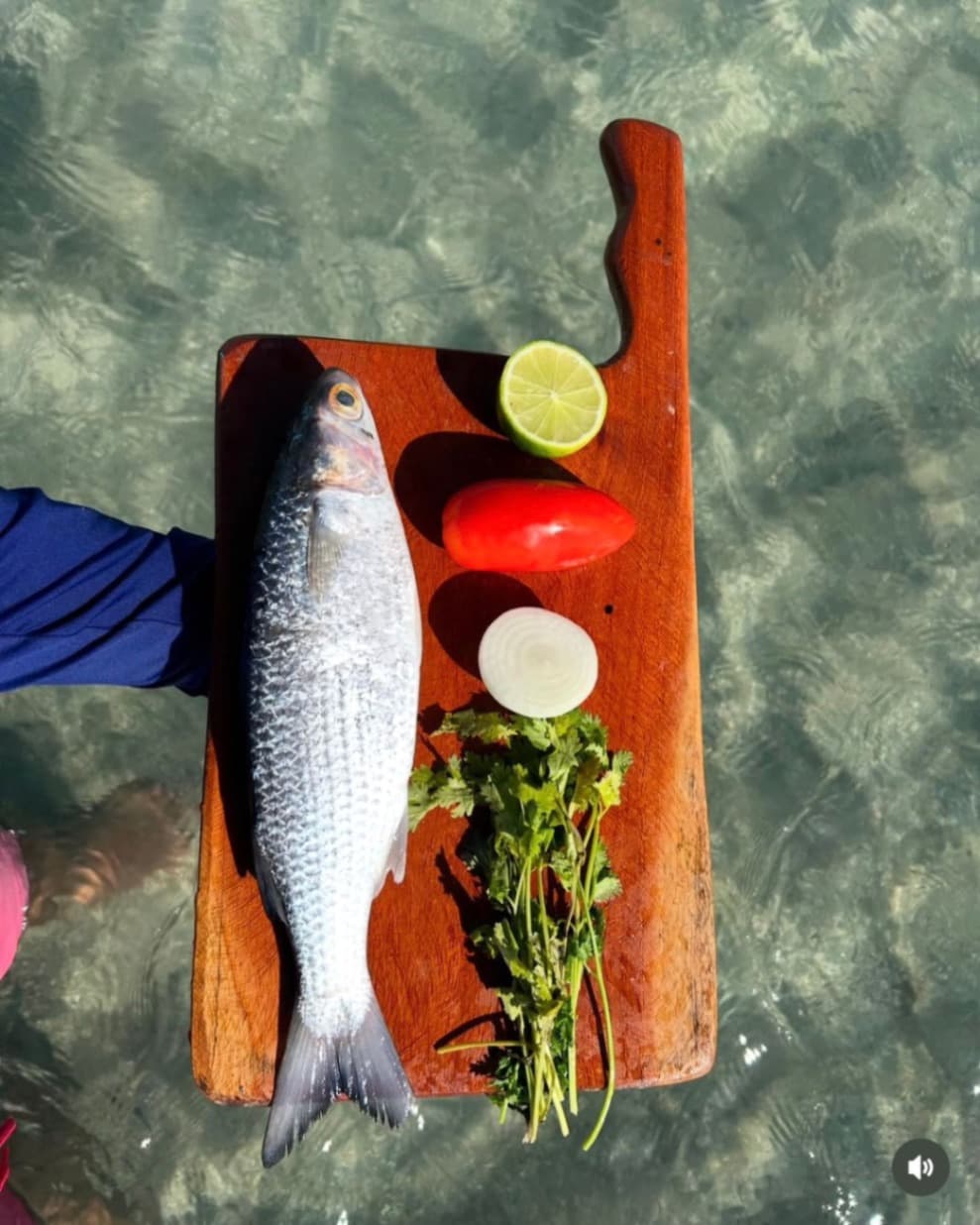 Almoço nas piscinas naturais