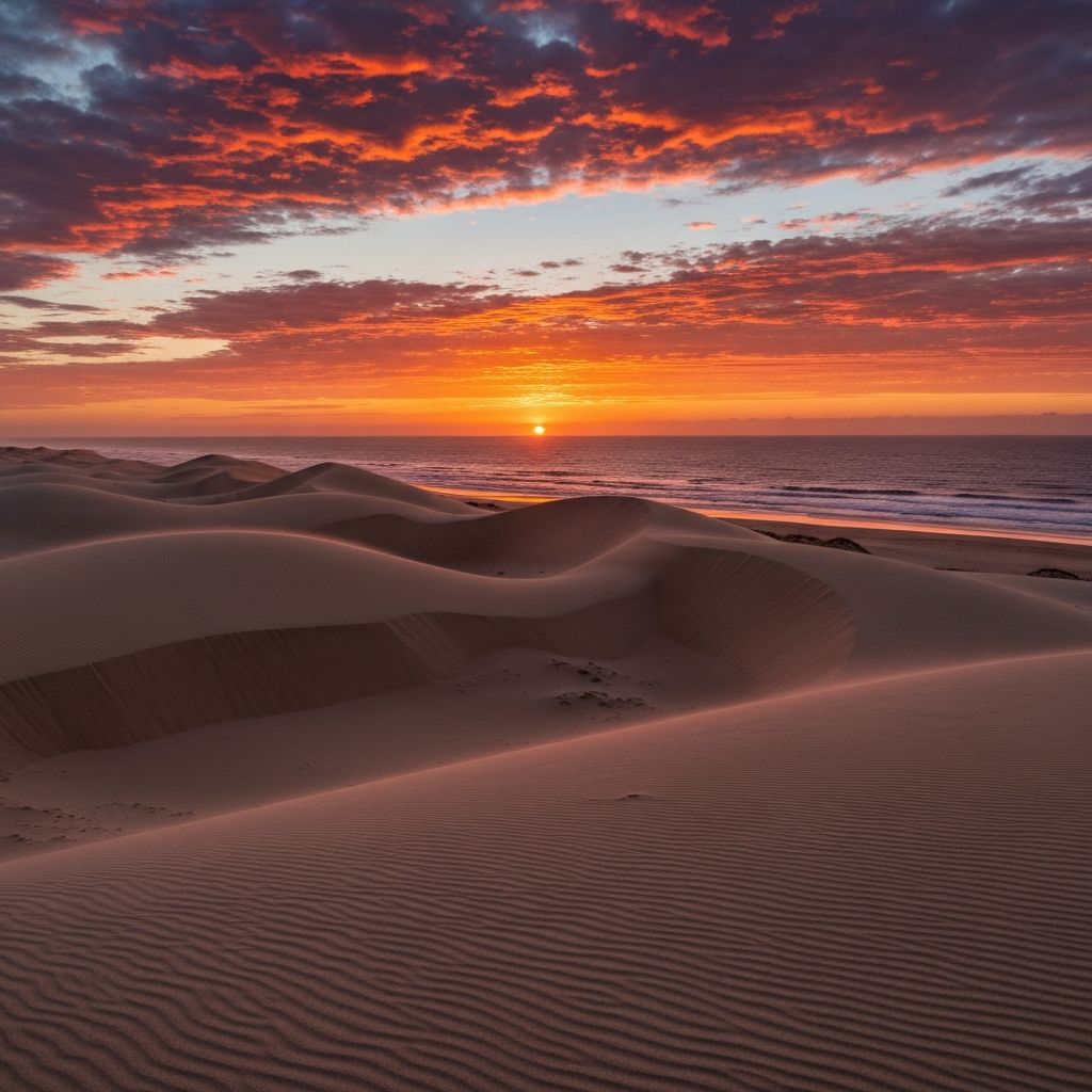Pôr do sol na praia